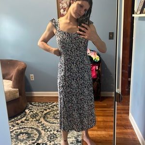 Beautiful bird print dress from the loft